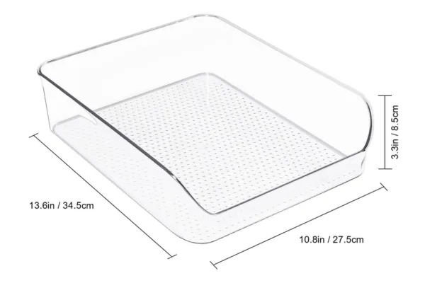 BPA-Free Refrigerator Organizer Example of a refrigerator organizer that can make a perfect sand bath or dig box for small animals